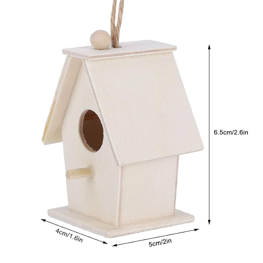 Amazon.co.jp: ムクドリフィンチ鳴き鳥のための巣箱ぶら下げ木製